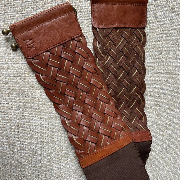 Vintage A/X belt Brown leather A/X belt Women\'s belt size S Retro belt Fancy bel main image 10
